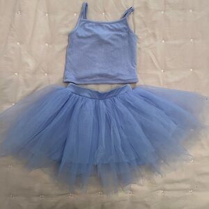 iloveplum tutu set in luna blue